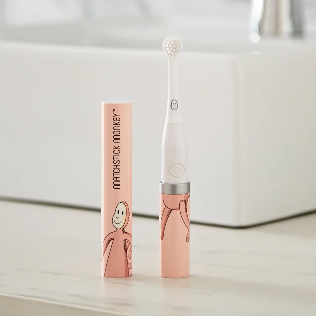 MATCHSTICK MONKEY BABY ELECTRIC SONIC TOOTHBRUSH – MONKEY PINK