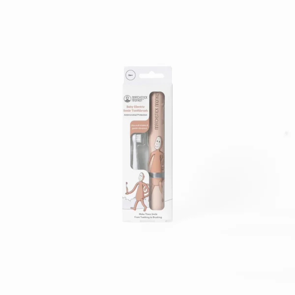 MATCHSTICK MONKEY BABY ELECTRIC SONIC TOOTHBRUSH – MONKEY PINK
