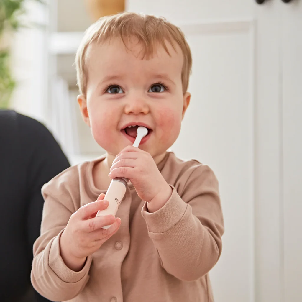 MATCHSTICK MONKEY BABY ELECTRIC SONIC TOOTHBRUSH – MONKEY PINK