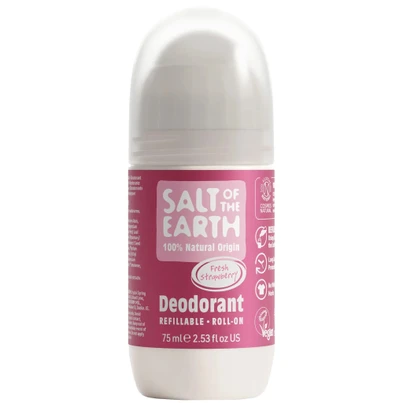 Salt of the Earth Vegan Refillable Roll-On Deodorant Sweet Strawberry Αποσμητικό Επαναγεμιζόμενο, 75ml Salt of the Earth Vegan Refillable Roll-On Deodorant Sweet Strawberry Αποσμητικό Επαναγεμιζόμενο, 75ml - Image 1