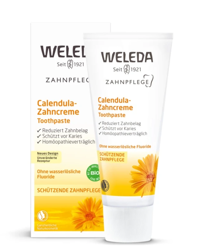 Weleda Calendula Toothpaste Οδοντόκρεμα με Καλέντουλα, 75ml Weleda Calendula Toothpaste Οδοντόκρεμα με Καλέντουλα, 75ml - Image 1