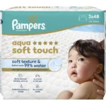 Pampers Aqua Soft Touch Baby Wipes 144 Τεμάχια (3x48 Τεμάχια) - Image 7