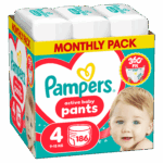 Πάνες Pampers Pants Monthly Pack No4 186τεμ