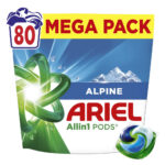 ARIEL Kάψουλες Πλυντηρίου Ρούχων Allin1 Pods Alpine 80 καψουλες