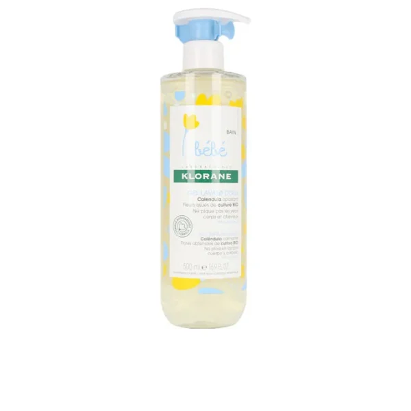 Klorane Bebe Gentle Cleansing Gel with Soothing Calendula Απαλό Τζελ Καθαρισμού για το Μπάνιο για Βρέφη, 500ml