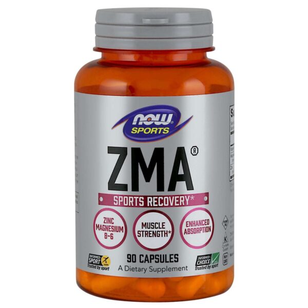 Now Foods Sports Recovery ZMA 800mg με Βιταμίνη B6 90 κάψουλες