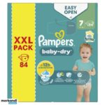 Pampers πανες baby dry XXL PACK  no7 15+kg 84 τμχ - Image 2