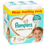 Pampers Premium Care Mega Monthly Pack no7 15+kg 184 τμχ