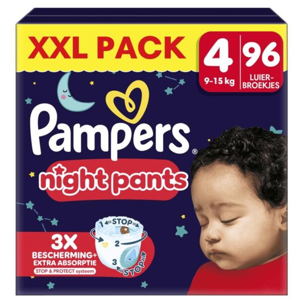 Pampers Night Pants Xxl Pack No4 (9–15 kg) 96 τεμ.