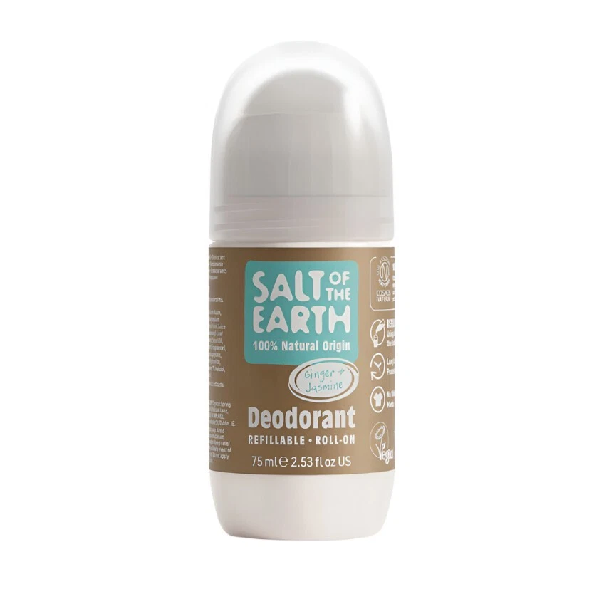 Ginger & Jasmine Refillable Roll-On Deodorant αποσμητικο 75ml Ginger & Jasmine Refillable Roll-On Deodorant αποσμητικο 75ml - Image 1