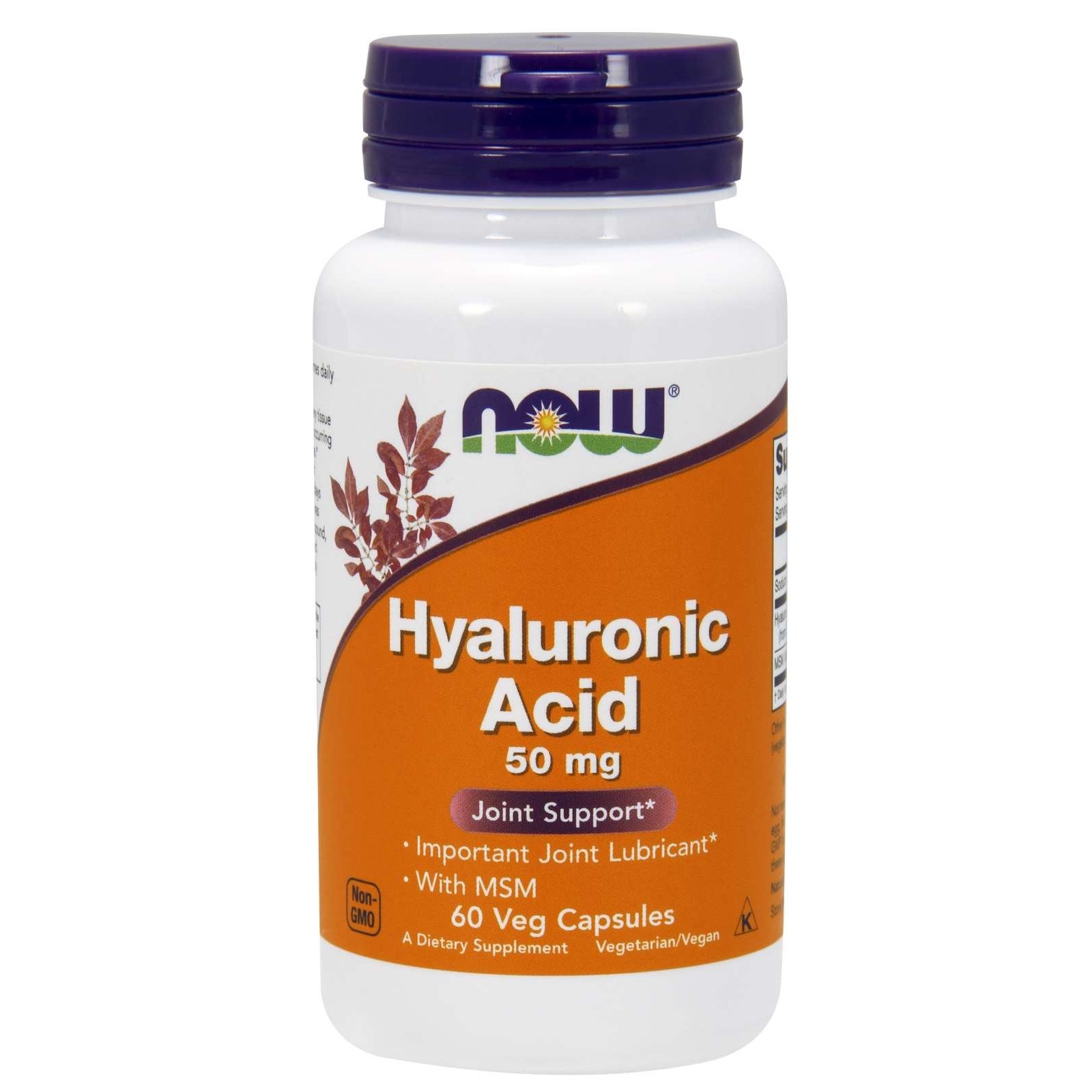 Now Foods Hyaluronic Acid 50mg with Msm 50mg Συμπλήρωμα για την Υγεία Αρθρώσεων & Οστών 60 φυτικές κάψουλες Now Foods Hyaluronic Acid 50mg with Msm 50mg Συμπλήρωμα για την Υγεία Αρθρώσεων & Οστών 60 φυτικές κάψουλες - Image 1