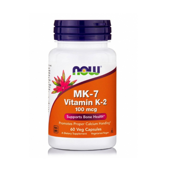 Now Foods MK-7 Vitamin K-2 Βιταμίνη για την Υγεία των Οστών 100mcg 60 φυτικές κάψουλες Now Foods MK-7 Vitamin K-2 Βιταμίνη για την Υγεία των Οστών 100mcg 60 φυτικές κάψουλες - Image 1