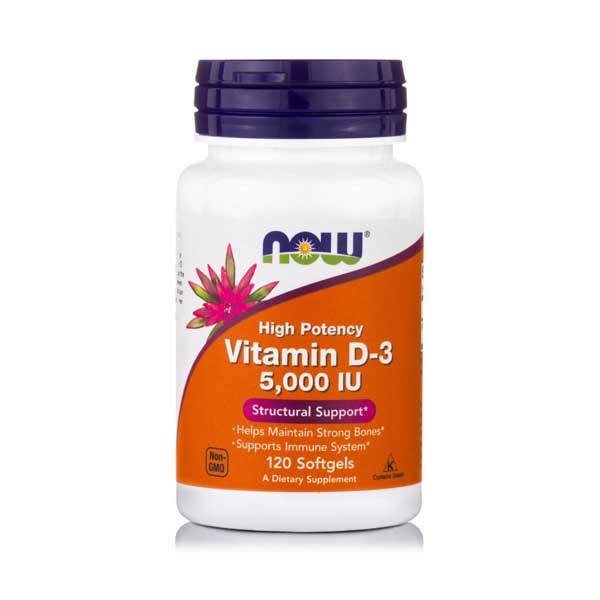 Now Foods Vitamin D-3 Βιταμίνη για Ενίσχυση του Ανοσοποιητικού & την Υγεία των Οστών 5000iu 120 μαλακές κάψουλες Now Foods Vitamin D-3 Βιταμίνη για Ενίσχυση του Ανοσοποιητικού & την Υγεία των Οστών 5000iu 120 μαλακές κάψουλες - Image 1