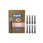 Oral-B iO Gentle Care Black Ανταλλακτικές Κεφαλές Ηλεκτρικής Οδοντόβουρτσας, 8τεμ