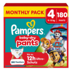 Pampers Baby-Dry πανα βρακακι Paw Patrol Edition Monthly Pack Νο4 9kg-15kg 180τμχ