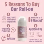 Salt of the Earth, Vegan Αποσμητικό, Επαναγεμιζόμενο Roll-On 75ml, Lavender/Vanilla - Image 2