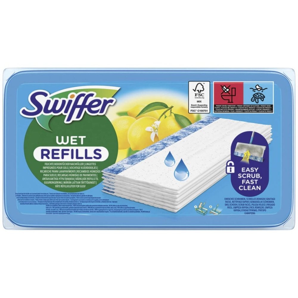 Swiffer Wet Refills Easy Scrub Fast Clean 10 Τεμάχια Swiffer Wet Refills Easy Scrub Fast Clean 10 Τεμάχια - Image 1