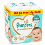 Pampers Premium Care Mega Monthly Pack no3 6-10 kg 336 τμχ