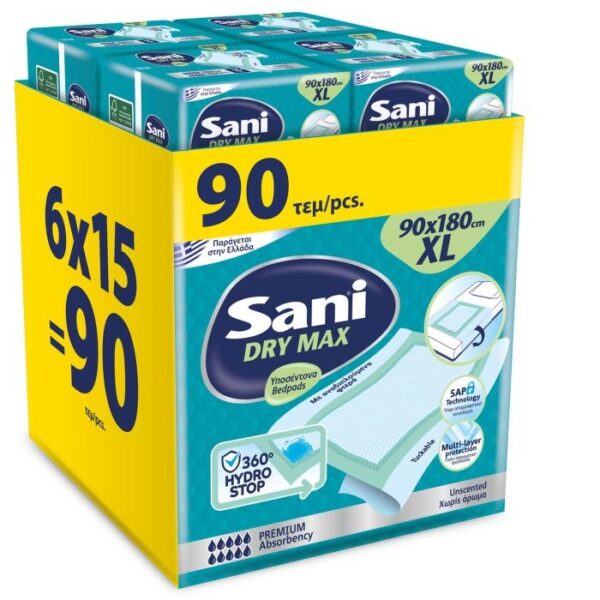 Sani Premium Dry Max – τεχνολογία SAP, υπερ-απορροφητικός πυρήνας