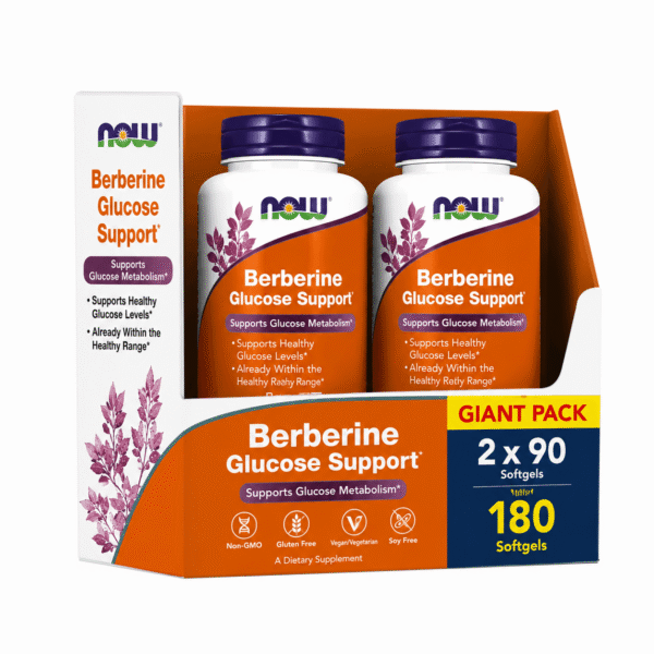 Now Foods Berberine Glucose Support Giant Pack 180 μαλακές κάψουλες