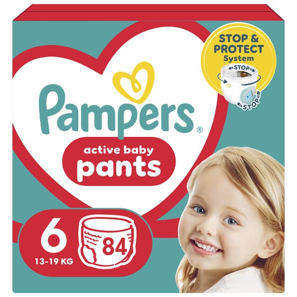 Pampers Πάνες Βρακάκι Pants No. 6 για 15+kg 84τμχ Pampers Πάνες Βρακάκι Pants No. 6 για 15+kg 84τμχ - Image 1