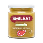 Smileat, Έτοιμο Γεύμα σε βαζάκι, Βιολογικής Προέλευσης, με έξτρα Παρθένο Ελαιόλαδο, Μοσχαράκι με Λαχανικά, Χωρίς Γλουτένη, 230gr