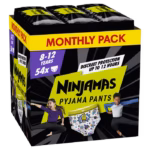 Πάνες Pampers Ninjamas Pyjama Night Pants Monthly Pack 54τεμ. για Αγόρια 8-12 ετών (27-43kg)