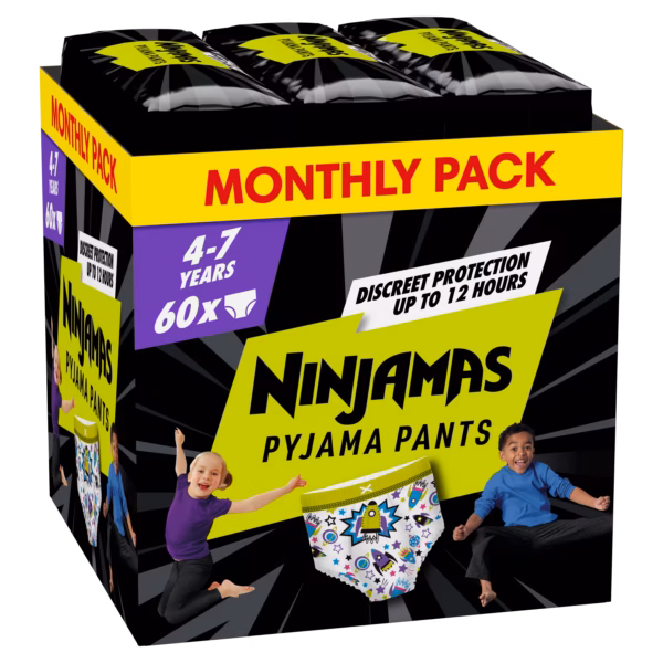 Pampers Ninjamas Monthly Pack (17–30 kg) 60 τεμ.