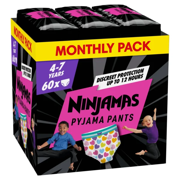 Pampers Ninjamas Monthly Pack (17–30 kg) 60 τεμ.