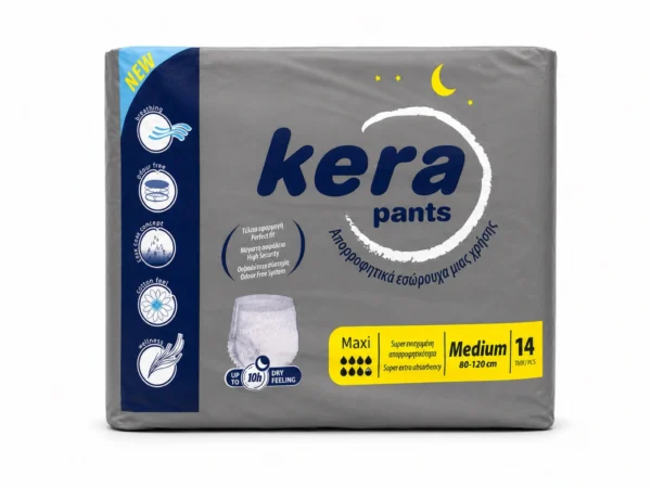 KERA Pants MAXI Night Πάνα Βρακάκι Ακράτειας Medium 80-120cm 14τμχ