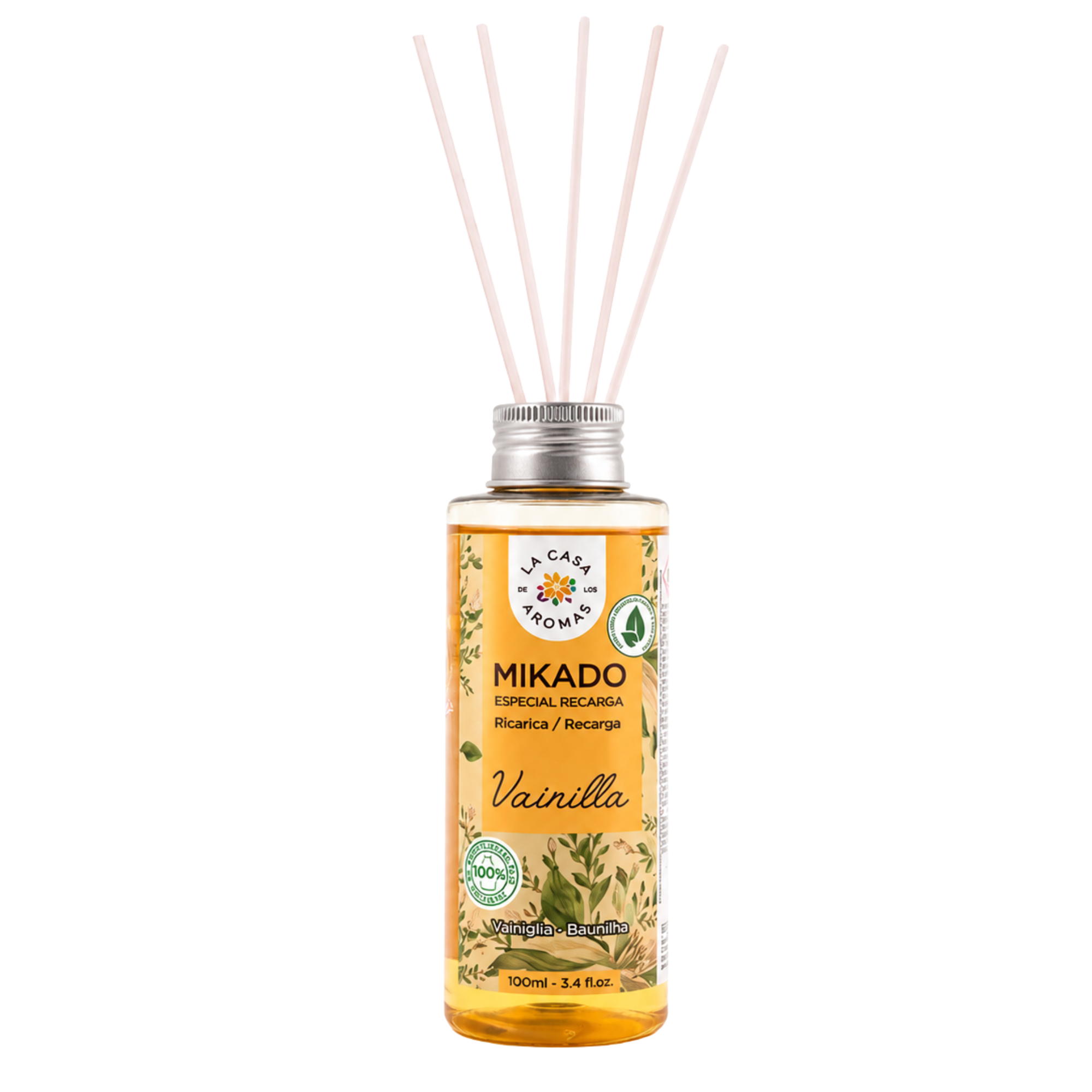 La Casa de Los Aromas Vanilla, Αρωματικός Διαχυτήρας σε Στικ 100ml La Casa de Los Aromas Vanilla, Αρωματικός Διαχυτήρας σε Στικ 100ml - Image 1