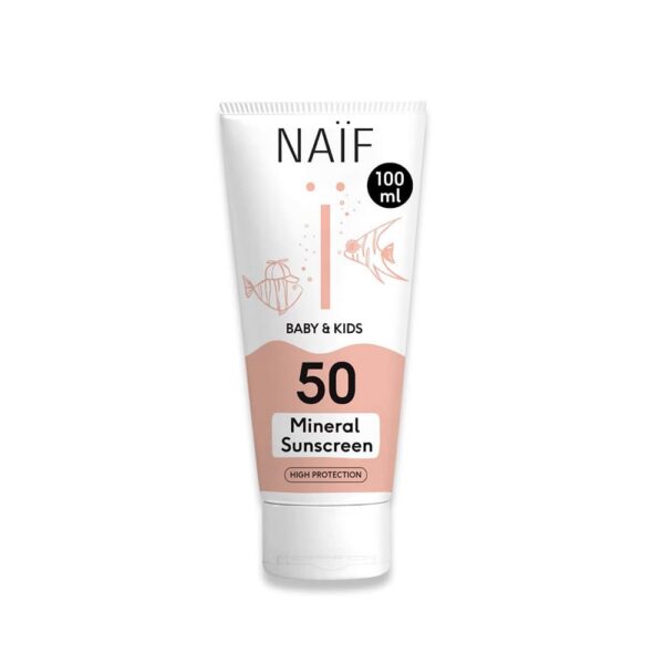 Naïf Mineral SPF50 Βρεφικό Αντηλιακό Γαλάκτωμα Προσώπου Σώματος 100ml
