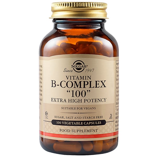 Solgar B-Complex 100 Βιταμίνη για Ενέργεια, Ενίσχυση του Ανοσοποιητικού & το Νευρικό Σύστημα 100 φυτικές κάψουλες Solgar B-Complex "100" Βιταμίνη για Ενέργεια, Ενίσχυση του Ανοσοποιητικού & το Νευρικό Σύστημα 100 φυτικές κάψουλες - Image 1
