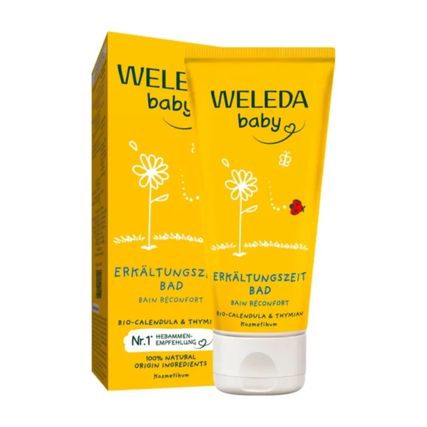 Weleda Cold Time Bath Παιδικό Αφρόλουτρο με Καλέντουλα Θυμάρι Κατά του Κρυολογήματος 75ml