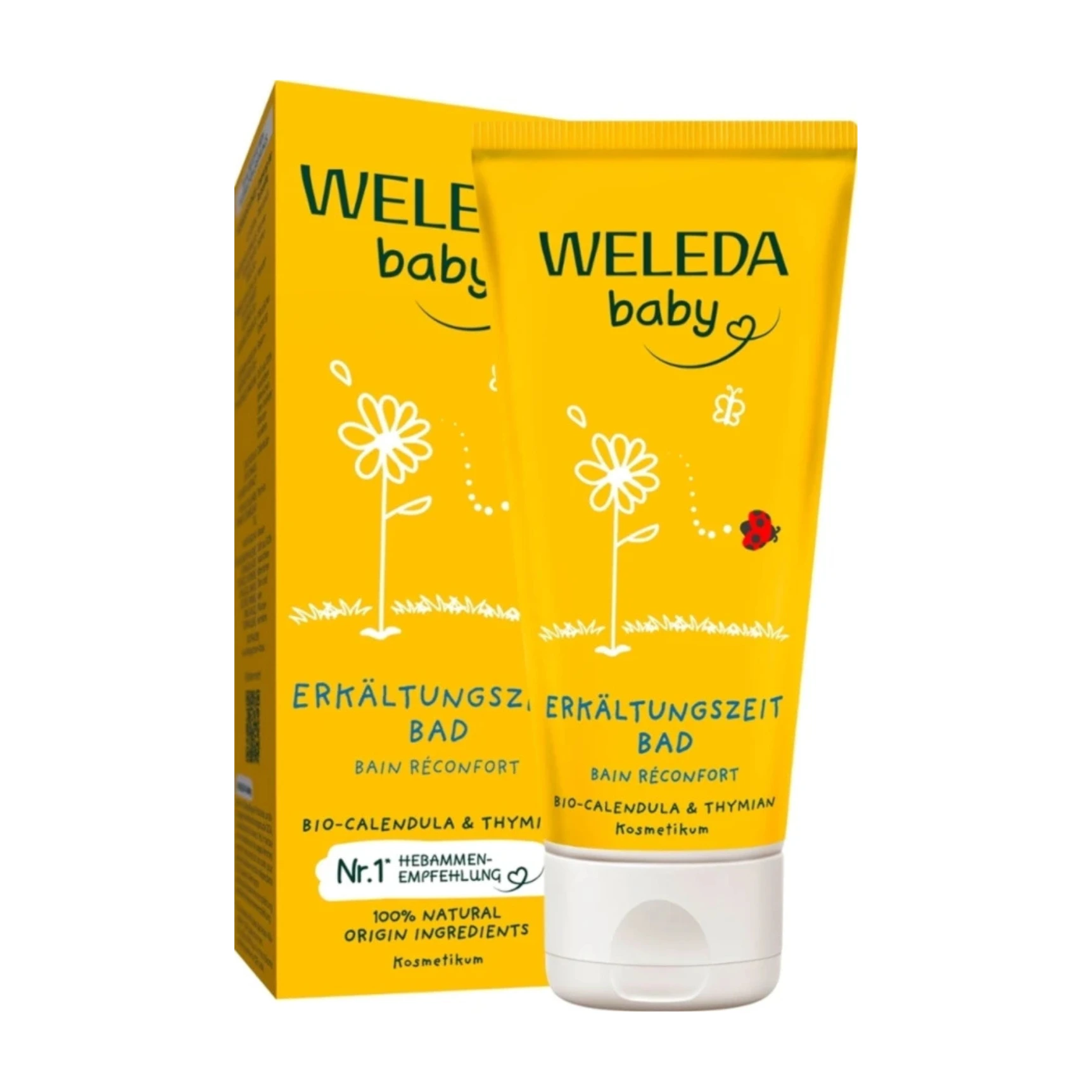 Weleda Cold Time Bath Παιδικό Αφρόλουτρο με Καλέντουλα & Θυμάρι Κατά του Κρυολογήματος 75ml-2 Weleda Cold Time Bath Παιδικό Αφρόλουτρο με Καλέντουλα & Θυμάρι Κατά του Κρυολογήματος 75ml - Image 1