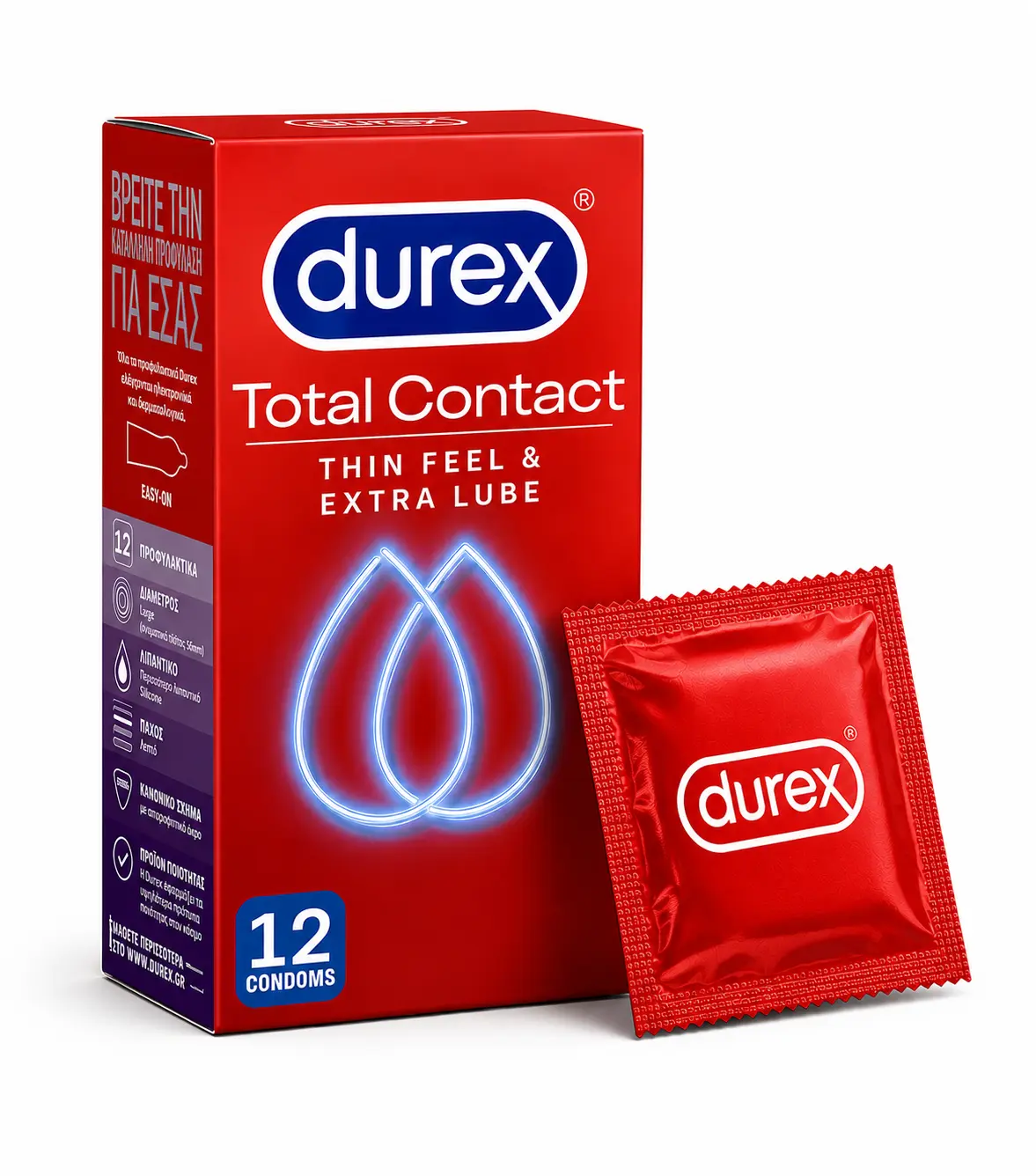 Durex Προφυλακτικά Total Contact 12τεμ-2 Durex Προφυλακτικά Total Contact 12τεμ