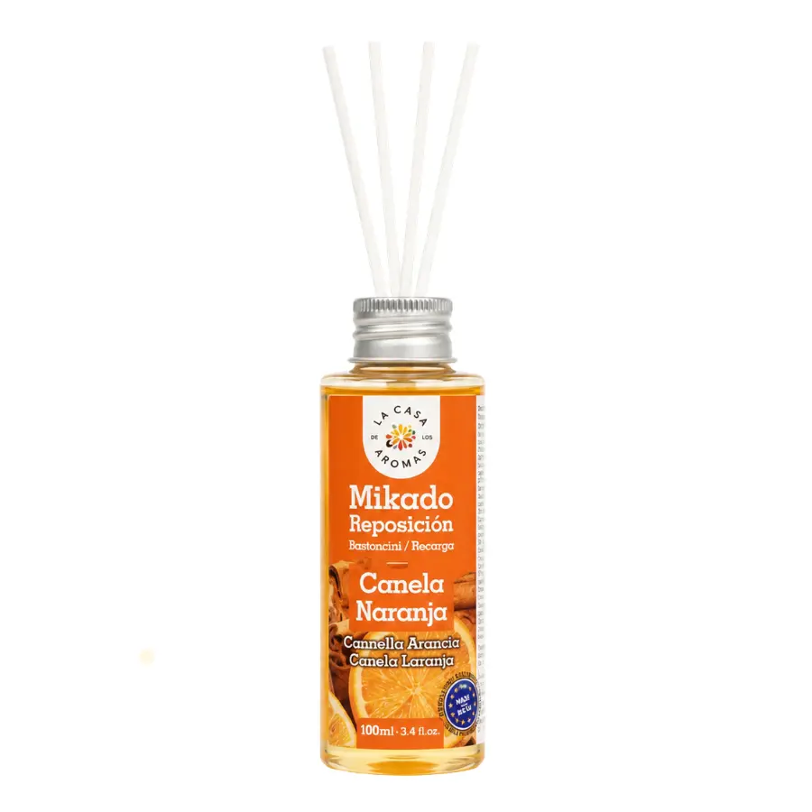 La Casa de Los Aromas Mikado Αρωματικός Διαχυτήρας Χώρου με Στικ Κανέλα & Πορτοκάλι 100ml La Casa de Los Aromas Mikado Αρωματικός Διαχυτήρας Χώρου με Στικ Κανέλα & Πορτοκάλι 100ml