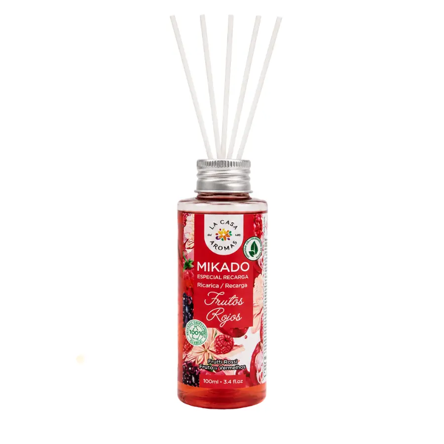 La Casa de Los Aromas Αρωματικός Διαχυτήρας σε Στικ με Άρωμα Κόκκινα Φρούτα, 100ml La Casa de Los Aromas Αρωματικός Διαχυτήρας σε Στικ με Άρωμα Κόκκινα Φρούτα, 100ml