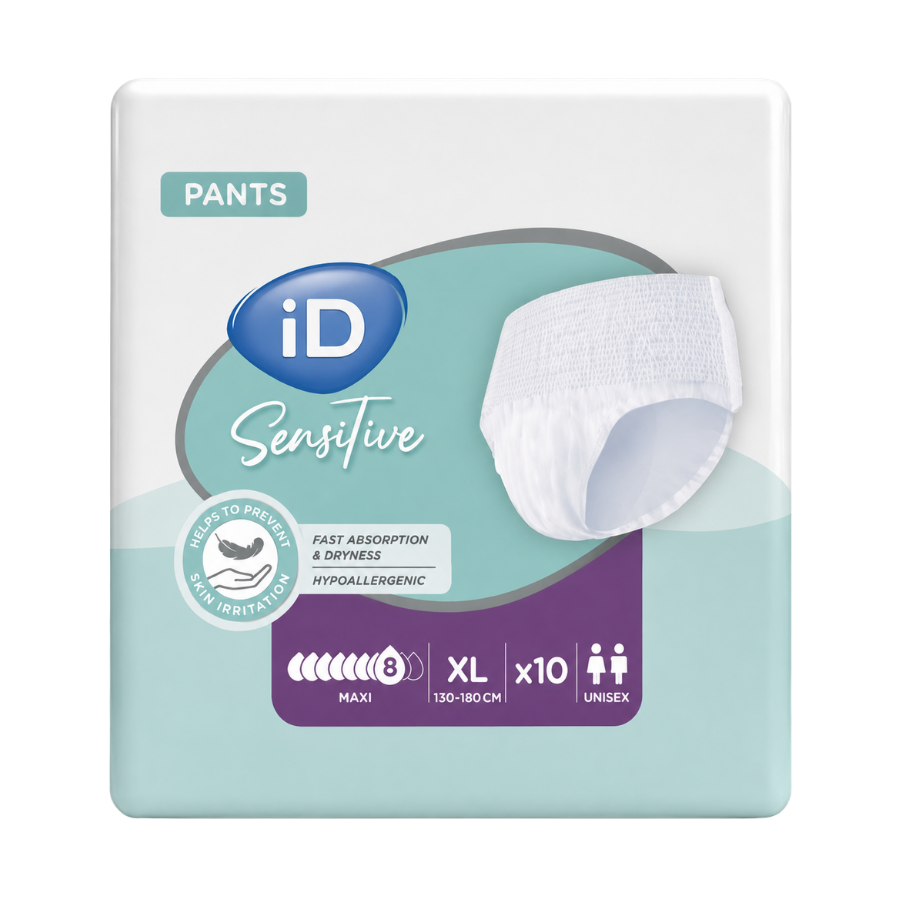 iD Sensitive Pants Maxi Unisex Πάνα βρακάκι XLarge (130-180cm), 10τεμ iD Sensitive Pants Maxi Unisex Πάνα βρακάκι XLarge (130-180cm), 10τεμ