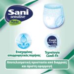 Ελαστικά εσώρουχα ακράτειας Sani Sensitive Pants XXL No5 56 τεμ. - Image 7