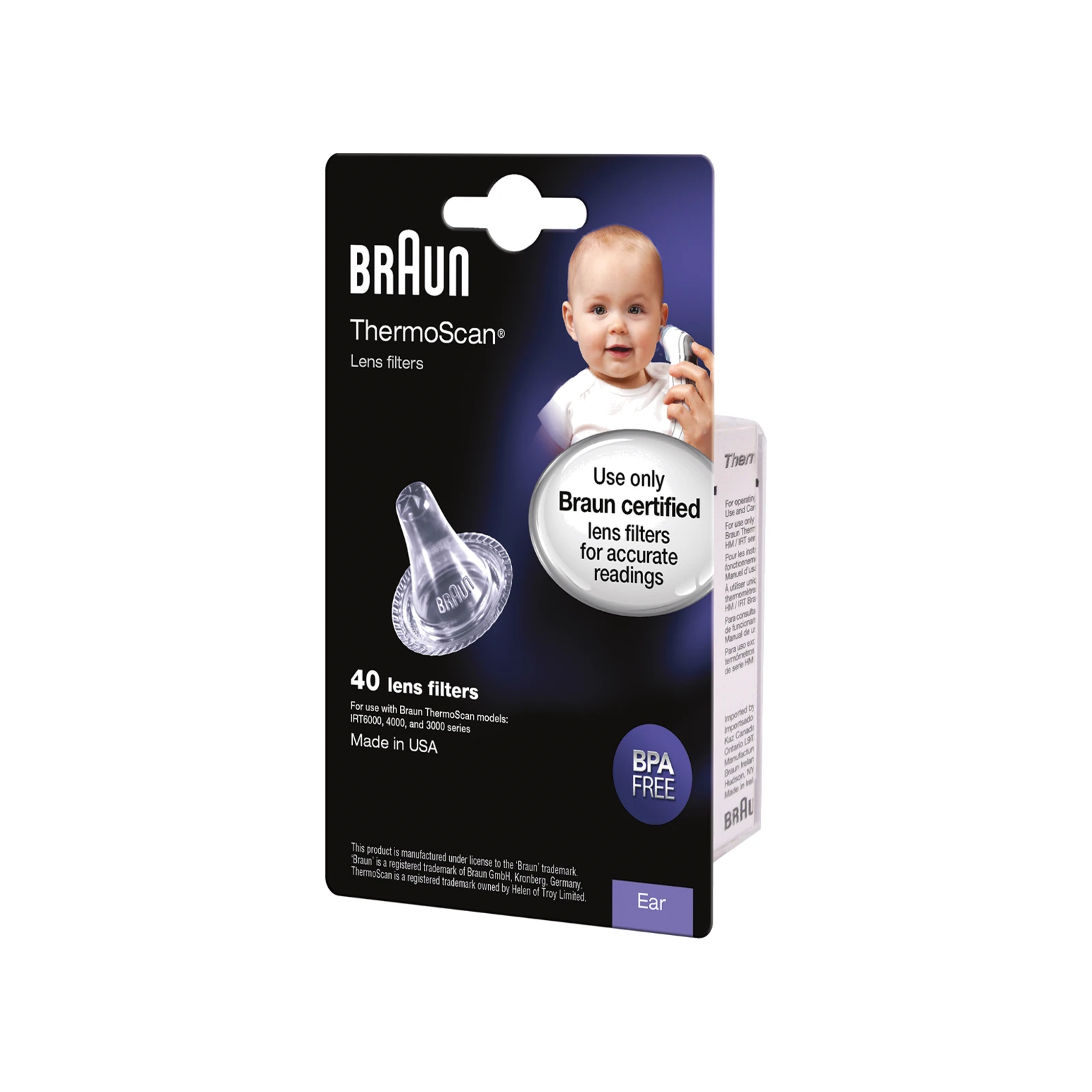 Braun ThermoScan Lens Filters LF40 Ανταλλακτικά Φίλτρα Φακού μιας Χρήσης για Θερμόμετρα Αυτιού 40τμχ Braun ThermoScan Lens Filters LF40 Ανταλλακτικά Φίλτρα Φακού μιας Χρήσης για Θερμόμετρα Αυτιού 40τμχ