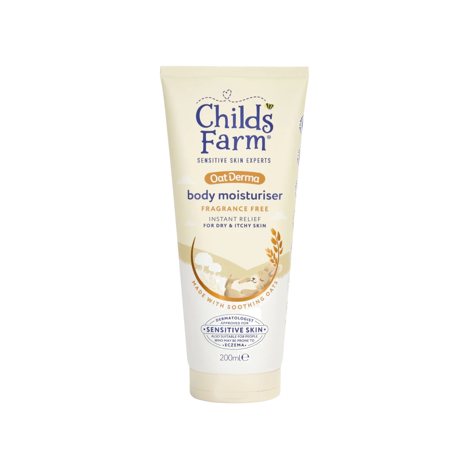 Childs Farm OatDerma Body Moisturiser Ενυδατική Κρέμα Σώματος με Βρώμη χωρίς Άρωμα για Ξηρό & Ευαίσθητο Δέρμα 200ml Childs Farm OatDerma Body Moisturiser Ενυδατική Κρέμα Σώματος με Βρώμη χωρίς Άρωμα για Ξηρό & Ευαίσθητο Δέρμα 200ml