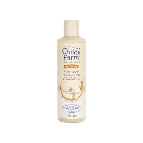 Childs Farm OatDerma Shampoo Σαμπουάν με Βρώμη χωρίς Άρωμα για Ξηρό & Ευαίσθητο Τριχωτό 250ml