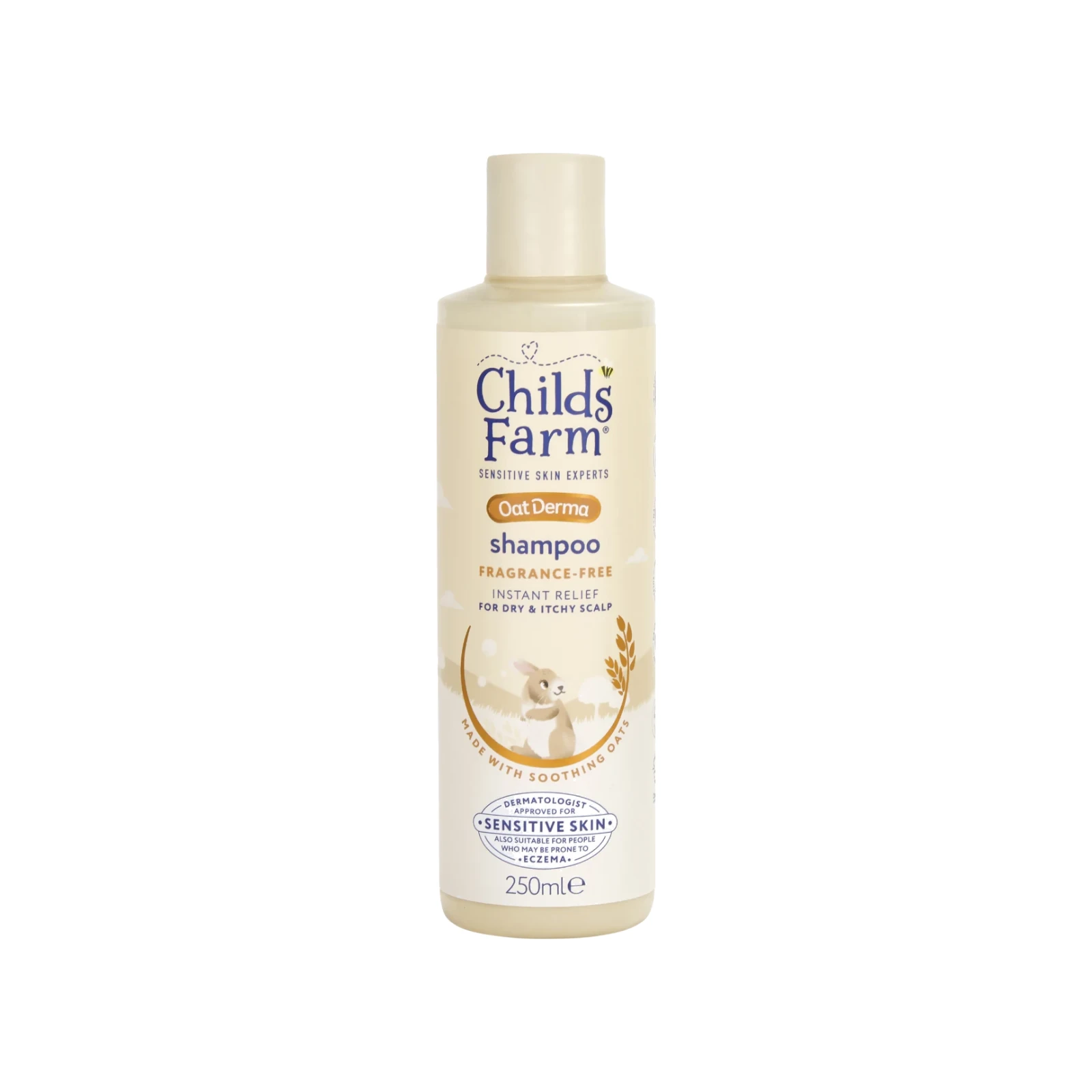 Childs Farm OatDerma Shampoo Σαμπουάν με Βρώμη χωρίς Άρωμα για Ξηρό & Ευαίσθητο Τριχωτό 250ml Childs Farm OatDerma Shampoo Σαμπουάν με Βρώμη χωρίς Άρωμα για Ξηρό & Ευαίσθητο Τριχωτό 250ml
