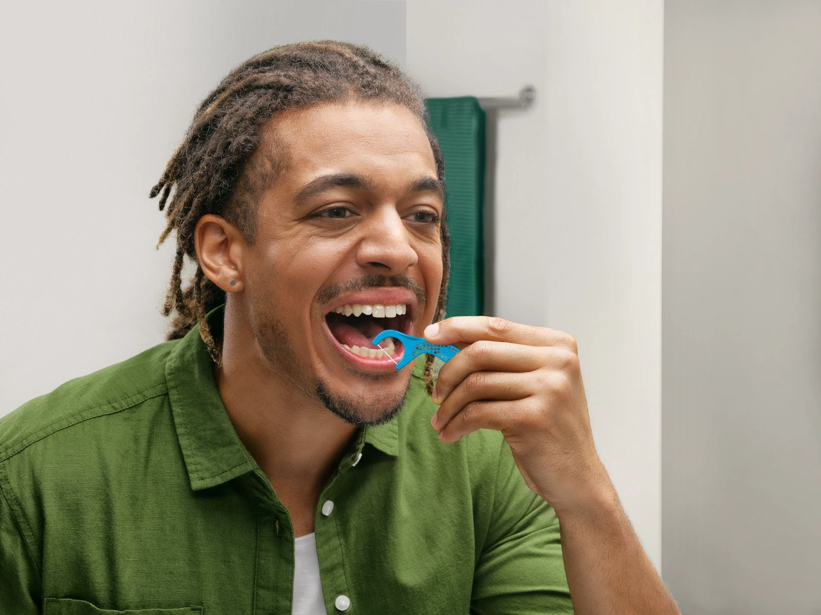 GUM Easy-Flossers Κερωμένο Οδοντικό Νήμα σε Διχάλες με Γεύση Μέντα 30τμχ (890)
