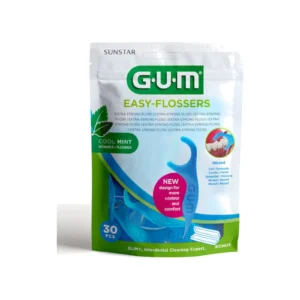 GUM Easy-Flossers Κερωμένο Οδοντικό Νήμα σε Διχάλες με Γεύση Μέντα 30τμχ (890)