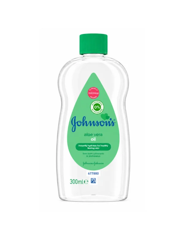 Johnson’s Baby Oil Aloe Vera Βρεφικό Ενυδατικό Λάδι με Αλόη Βέρα 300ml