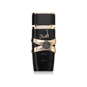 Lattafa Asad Eau de Parfum Ανδρικό Άρωμα με Μαύρο Πιπέρι, Καφέ & Κεχριμπάρι 100ml