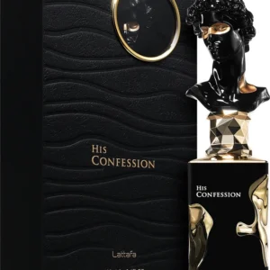 Lattafa His Confession Eau de Parfum Ανδρικό Άρωμα με Ίριδα, Βανίλια & Λεβάντα 100ml