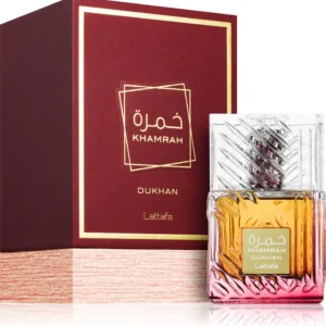 Lattafa Khamrah Dukhan Eau de Parfum Unisex Άρωμα με Καπνό, Λιβάνι & Κεχριμπάρι 100ml